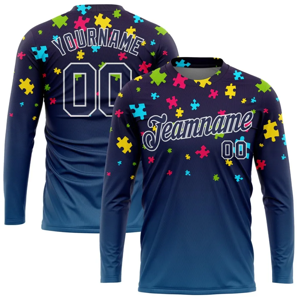 

Personalized customize exclusive long sleeve round collar comfortable t-shirt adding your name and number size M-4XL available