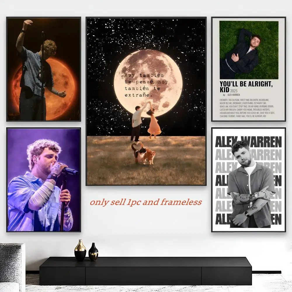 Pop Singer A-alex W-warren Poster HD Self-Adhesive Wall Decor Home Office Dorm Bedroom & More Ideal Gift Choice