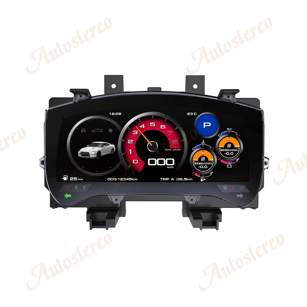 Meter Screen For Nissan GTR 2008-2015 LCD Dashboard Instrument Display Multimedia Player Car Cockpit Virtual Speedometer Upgrade