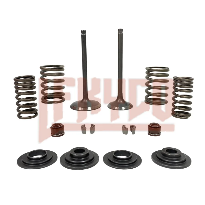 

Motorcycle Engine Intake Exhaust Valve Stem Seal Spring Kit for Honda TRX350 Rancher 2000-2006 ATC350X TRX350D ATV Quad Rebuild