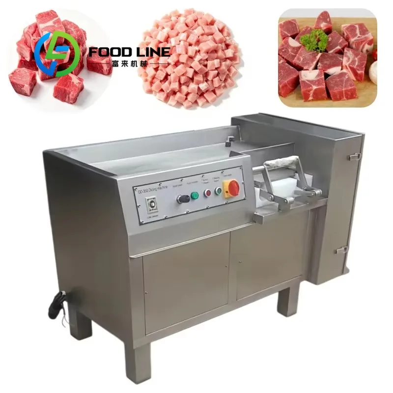 Frozen Meat Dicer Stainless Steel Precision Dicing Machine For Frozen Meat Multi Blade Quick Change Frozen Food Line Supply