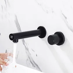 Digital bathroom faucet luxury display tap sink bathroom white tap water tap crane Basin faucet bathroom cabinet wash basin tap