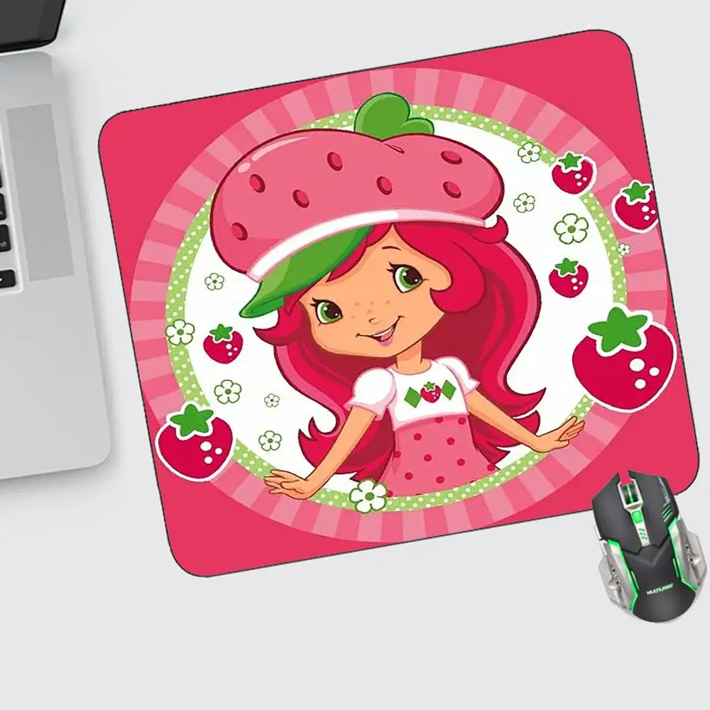 

Strawberry Shortcake Mouse Pad Small Gaming Accessories Keyboard Computer Offices Desk Mat Pc Gamer Non-slip Rubber Mousepad
