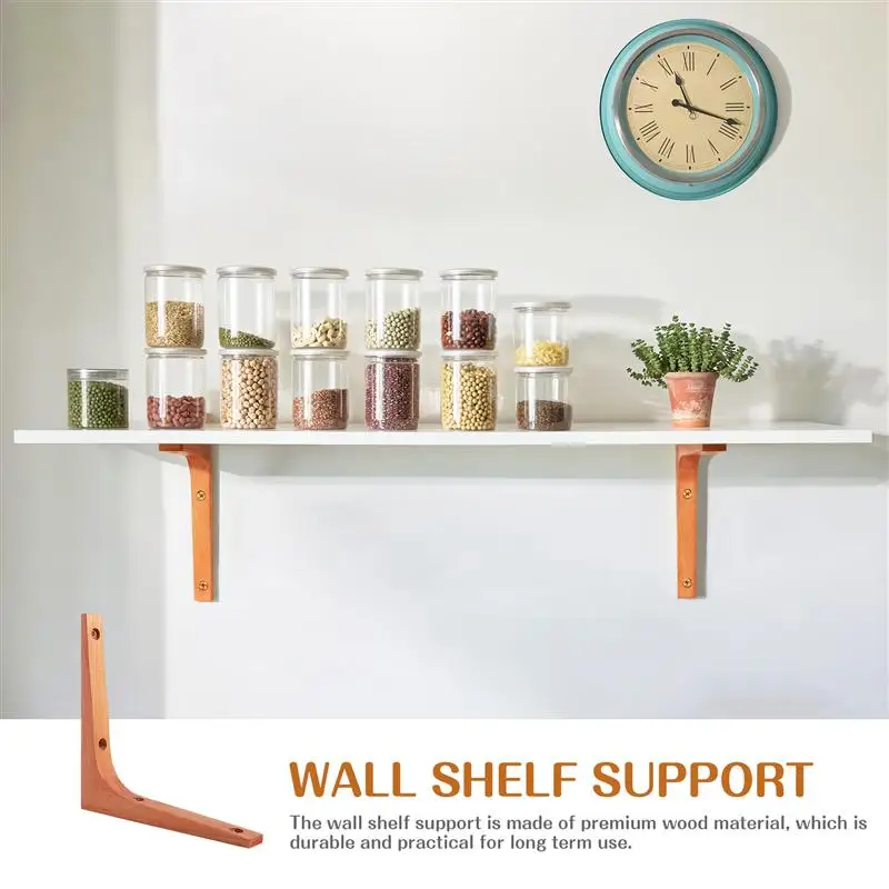 Triangle Wooden Shelf Brackets Wall Corner Brace Brackets Wall Mounted Table Shelf Support Holder Furniture Hardware