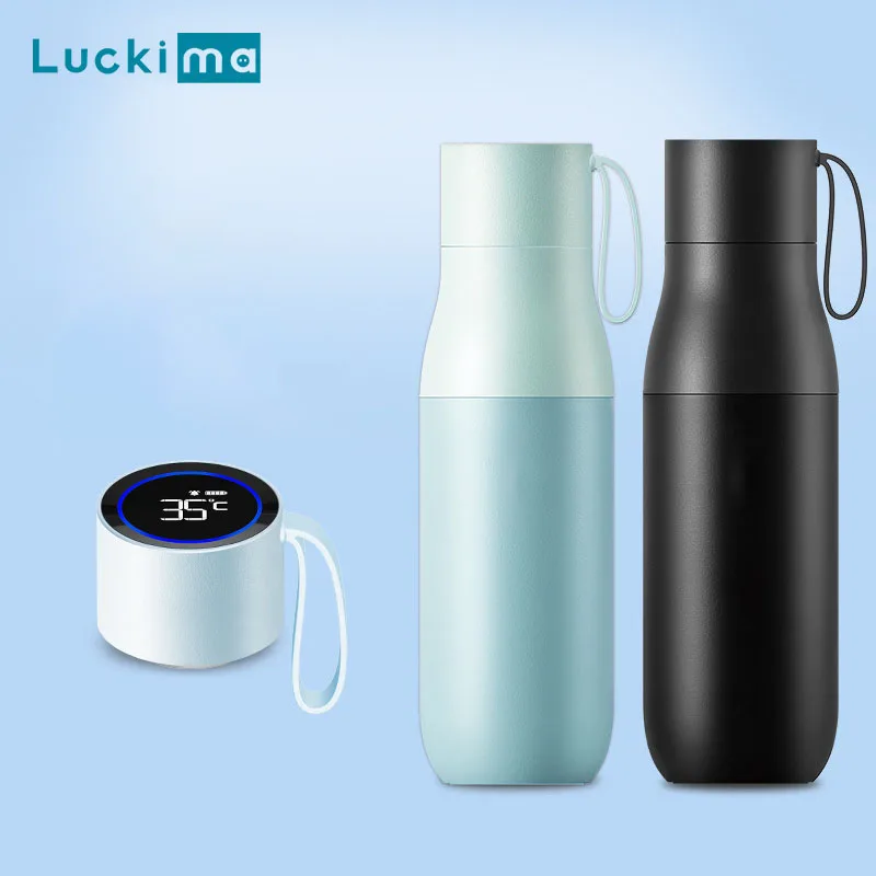 400ml Stainless Steel Thermos Bottle USB Rechargeable Temperature Display Vacuum Flask Coffee Mug Thermos Water Bottle High-tech