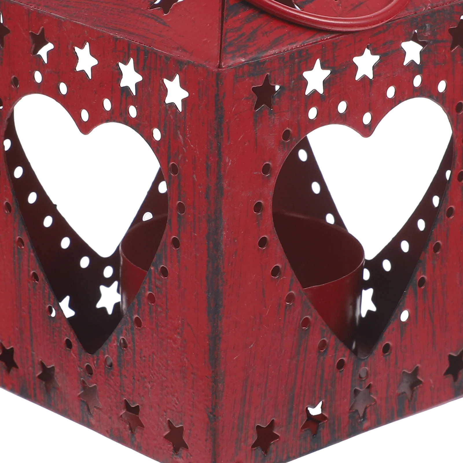 Vintage โลหะม้าโคมไฟคริสต์มาสผู้ถือแปรงสีแดง Gold Star Home Decor เหล็ก Tealight Stand Party nament เตาผิง