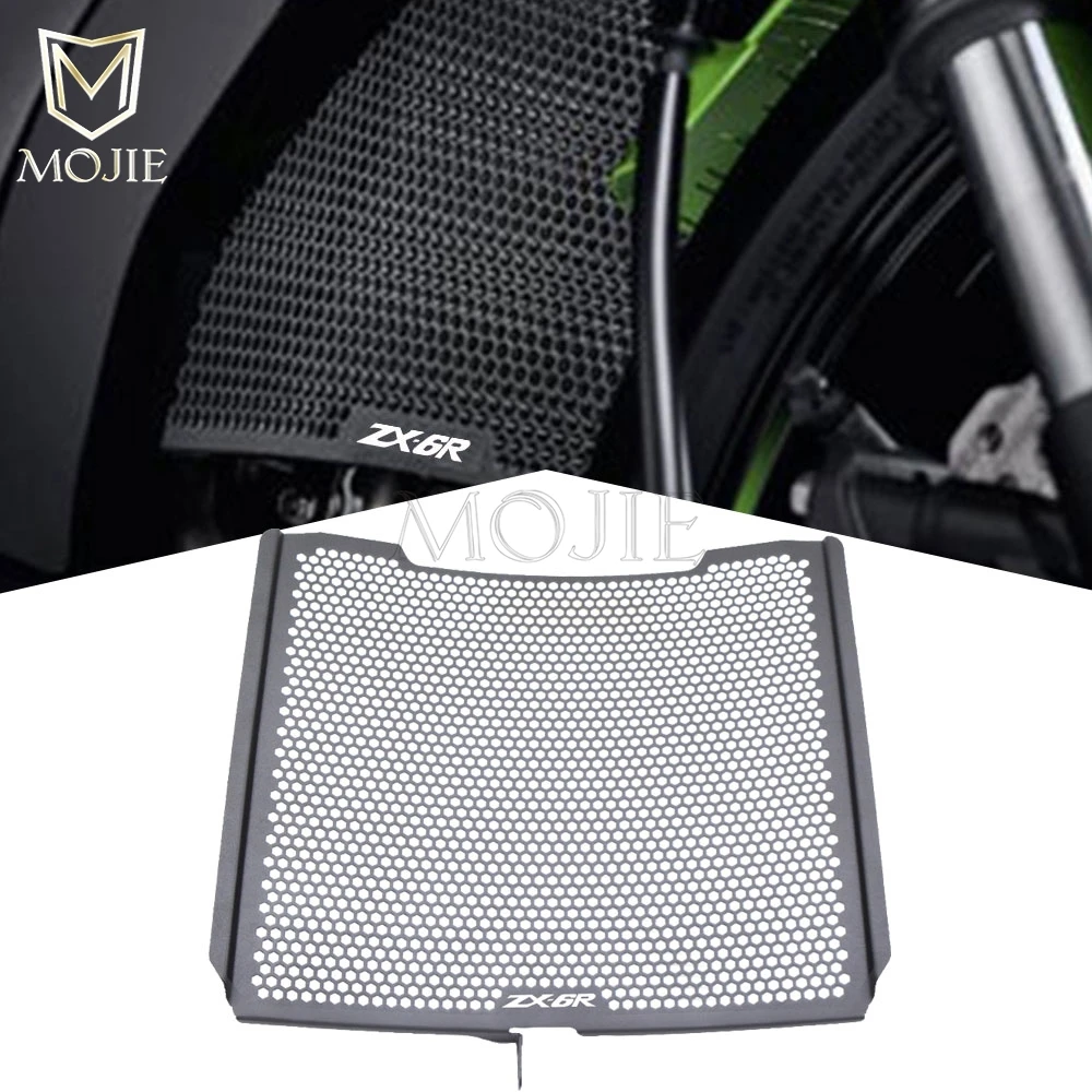 

Motorcycle Aluminum Radiator Grille Guard Cover For Kawasaki ZX6R Performance 2019-2020-2021 ZX636 2013-2014-2015-2016-2017-2018