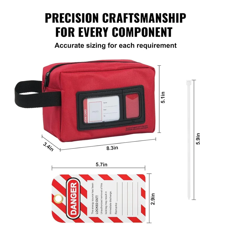 

Best Of 2025-Electrical Lockout Tagout Kit, 26 PCS Safety Loto Kit For Industrial, Electric Power, Machinery