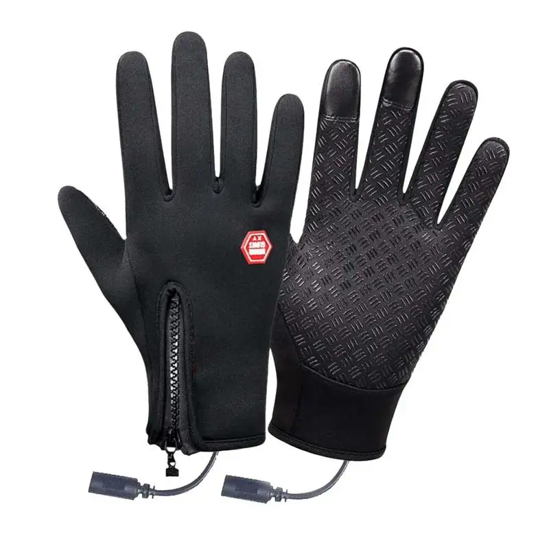 

USB Heating Gloves Hand Warmers Gloves Rechargeable Gloves Touchscreen Heated Mittens Windproof Portable Heated Gloves
