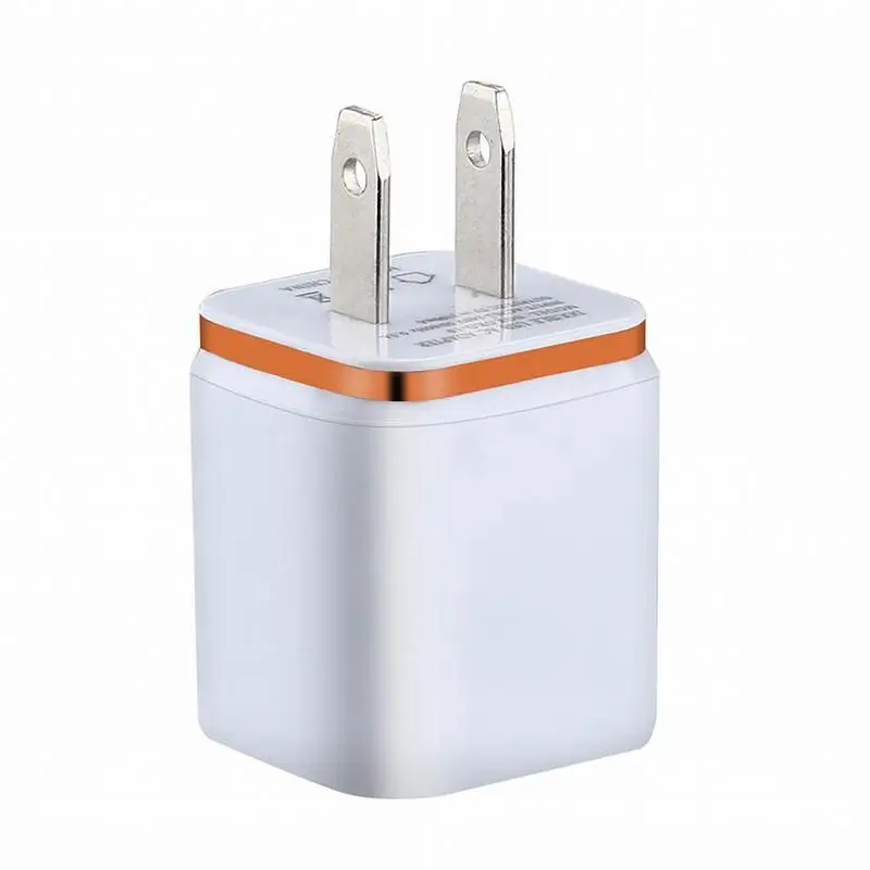 Double Phone Charger USB Wall Charger With Smart Charging Dual Charger Block Cell Phone Wall Chargers Portable & Safe For Phone