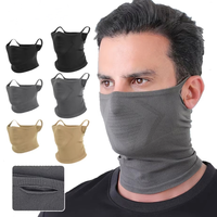 Cycling face mask outdoor sports travel breathable sunscreen neck cover hiking ear hanging scarf windproof and dustproof mask