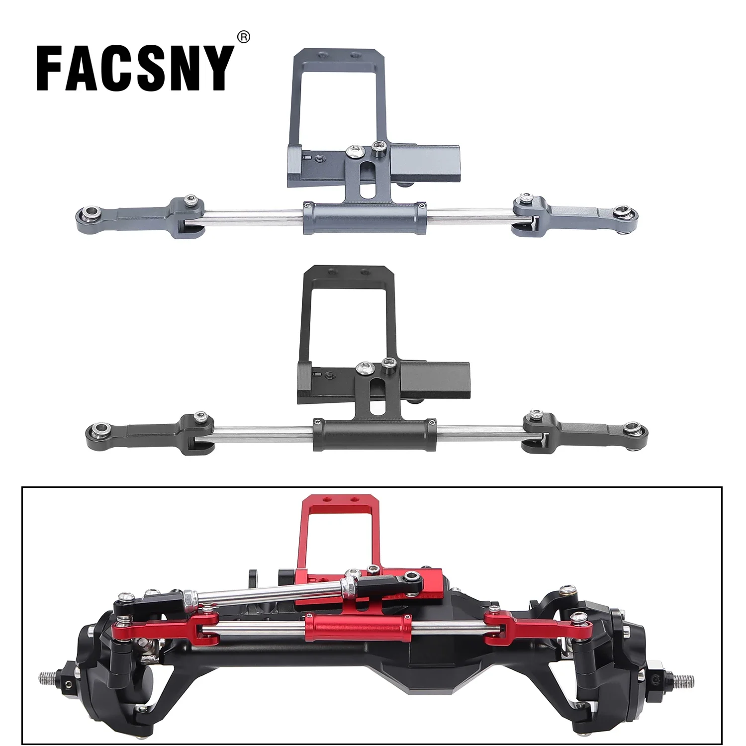 Aluminiowe mocowanie serwa BAT, hydrauliczne cięgno układu kierowniczego do modelu 1/10 Vanquish Phoenix VS4-10 F10 RC Crawler, portalowa oś, ulepszenie DIY