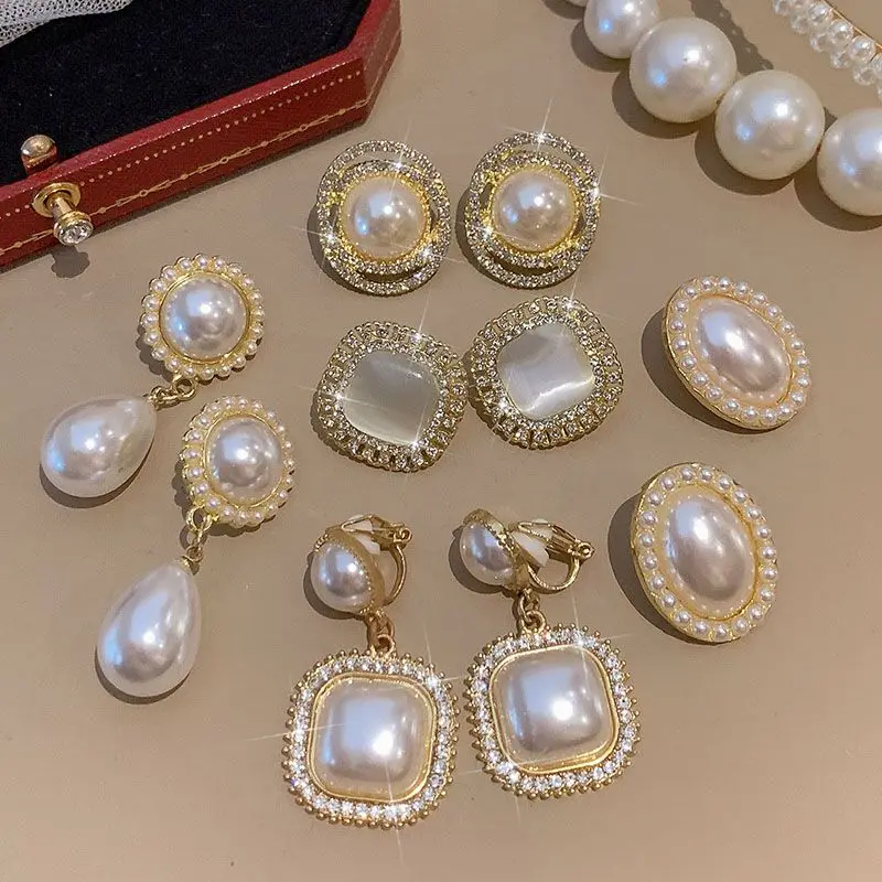 Advanced and Luxurious Ear Clips for Women Without Ear Holes 2024 New Minimalist Earrings Painless Earrings