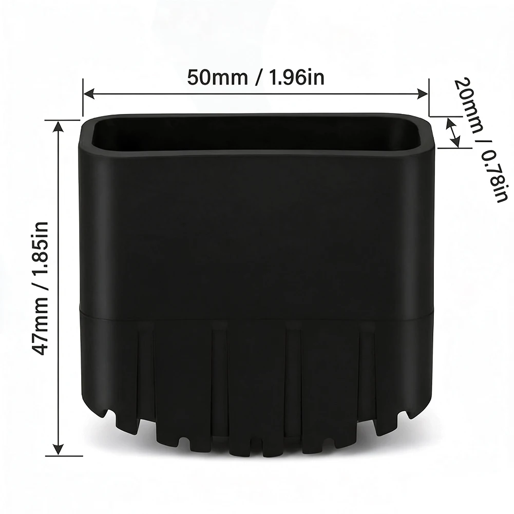 Rubber Ladder Leg for 50 x 20 mm Foot Mounts Supporting Stable Positioning on Various Floor Types Including Laminate