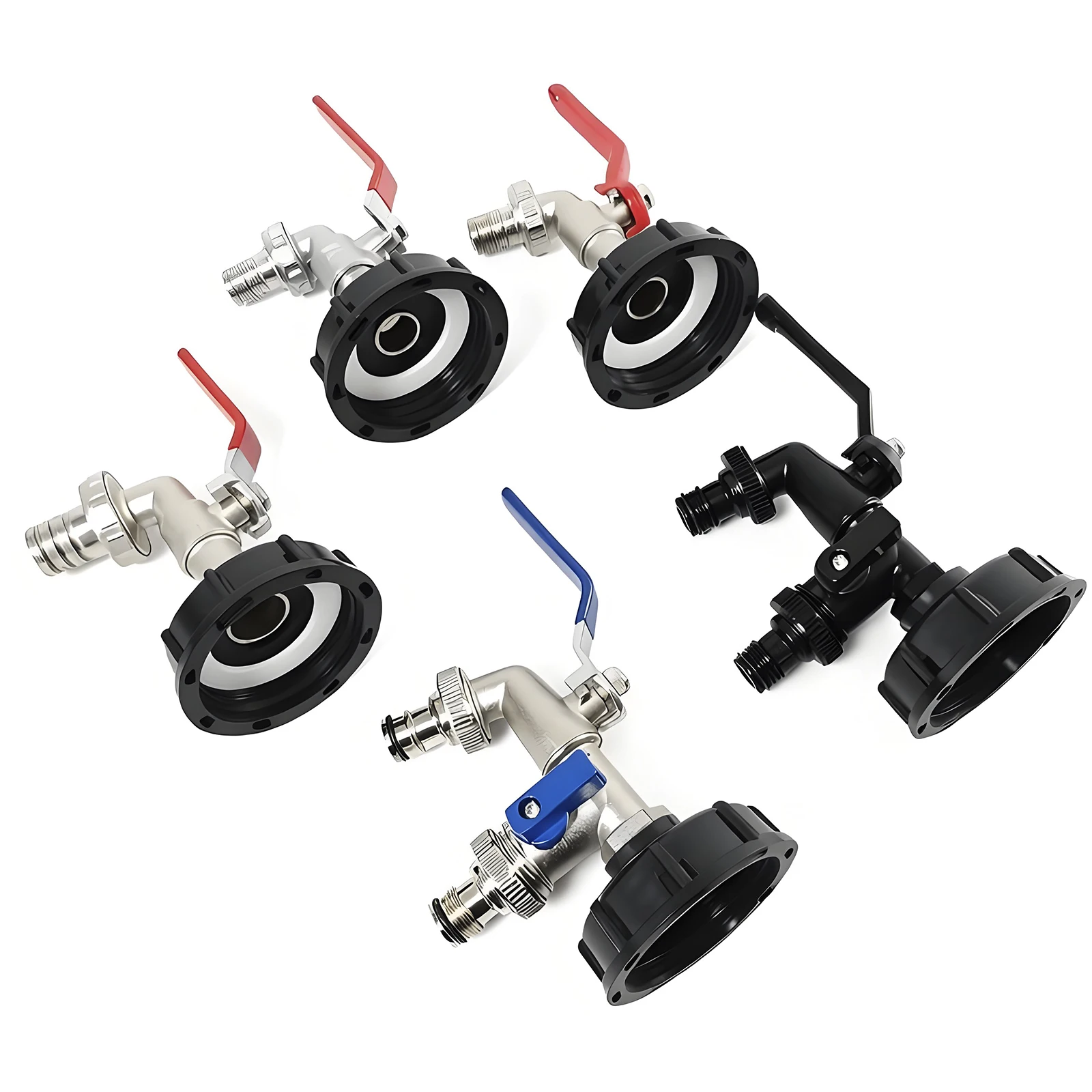 

Double nipple faucet RV Accessories IBC S60 * 6 3/4 1/2 G1 Bucket Water Tap Adapter Garden Irrigation Tap Set