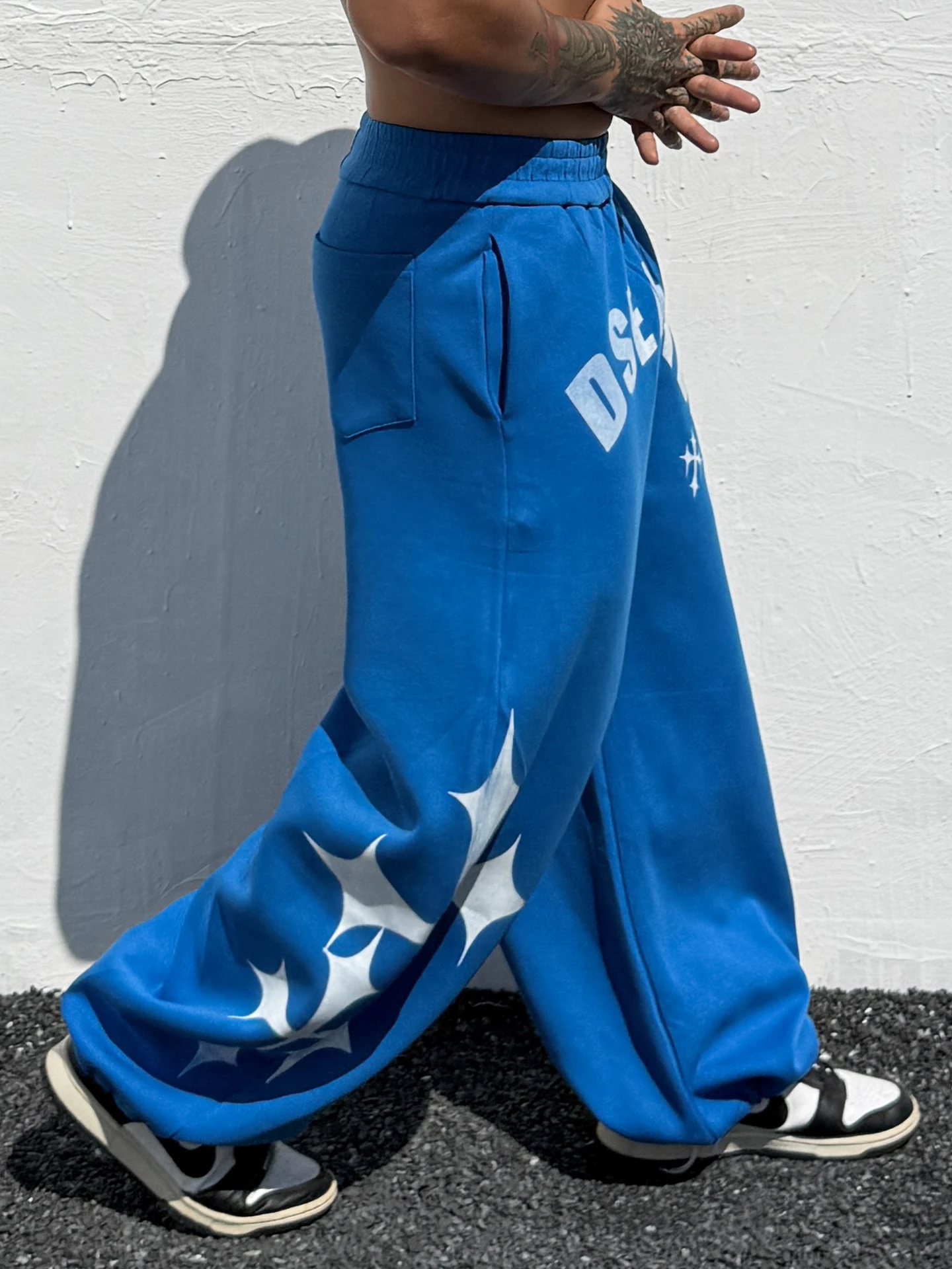 

Модные американские ретро-брюки с принтом звезд, свободные прямые повседневные брюки, мужские широкие брюки в стиле хип-хоп, уличные спортивные брюки из смесового хлопка и полиэстера