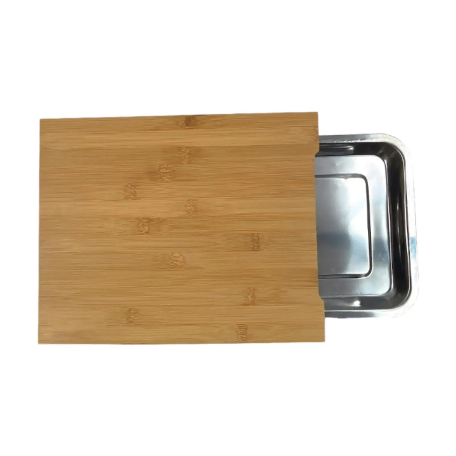 Chopping Board with Tray for Vegetables and Meat Kitchen Platter