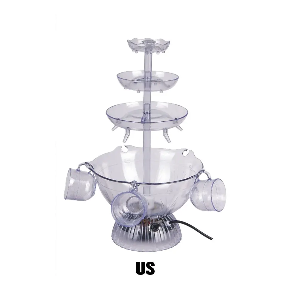 Non-toxic Wine Fountain Food Grade Durability Exquisite Craft Wide Application Tier Party Fountain