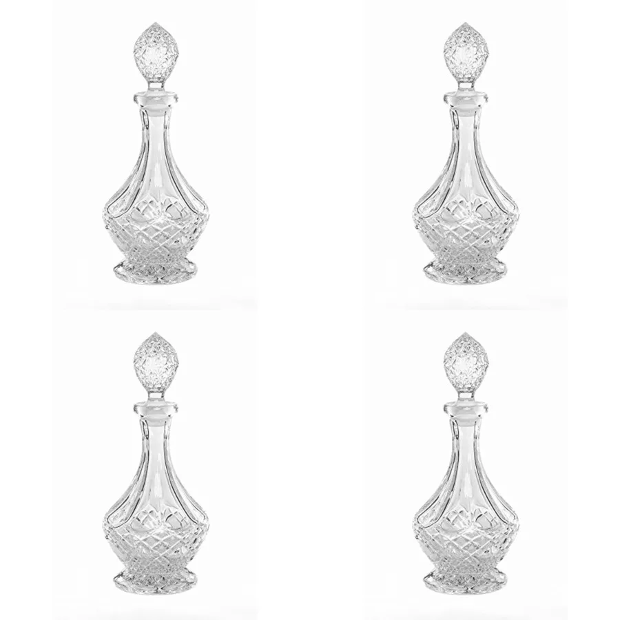 

Lead-Free Crystal Liquor Decanter with Stopper, Round