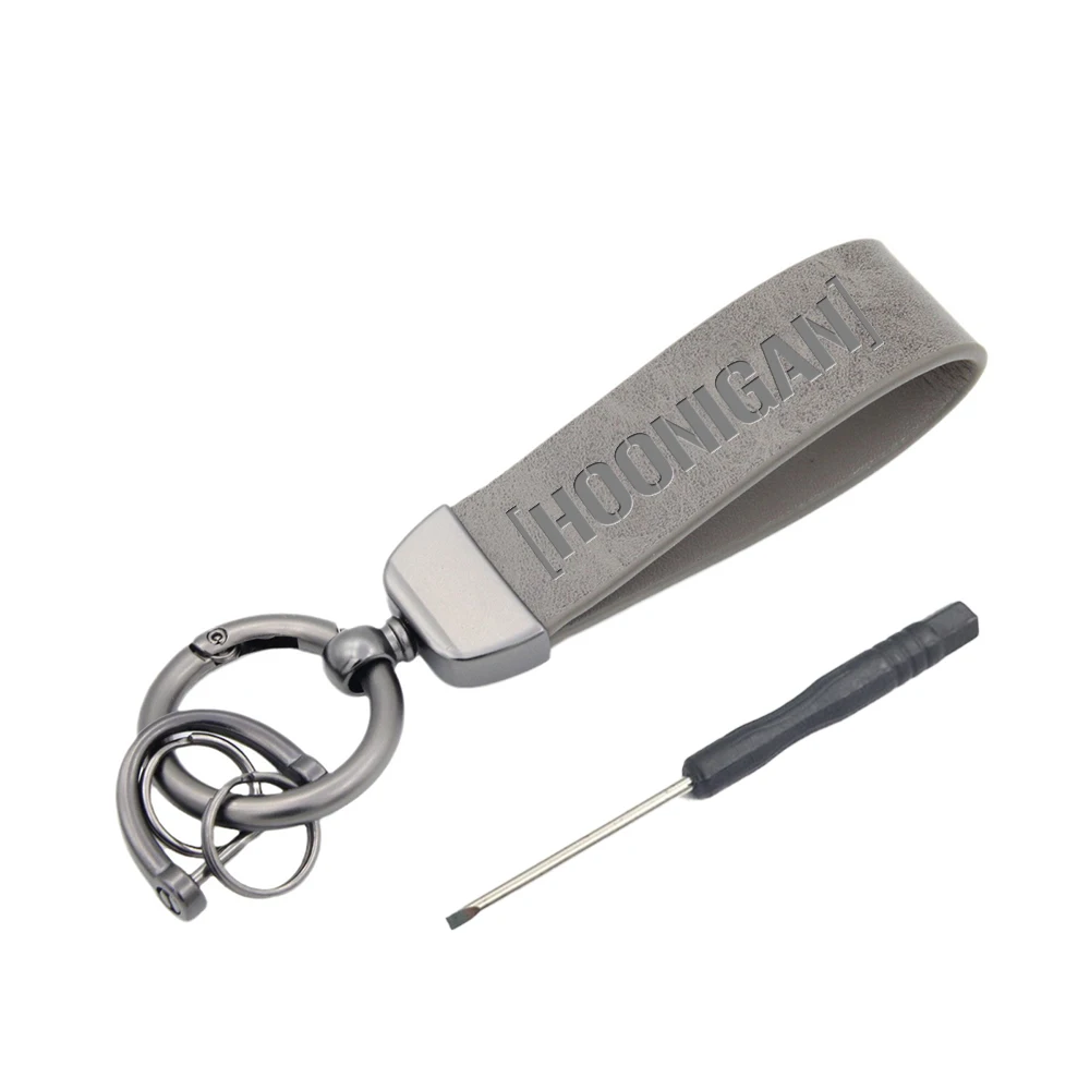 hoonigan Leather keychain KEY Embroidered Motorcycle Keychain Wholesale For Men Boyfriend