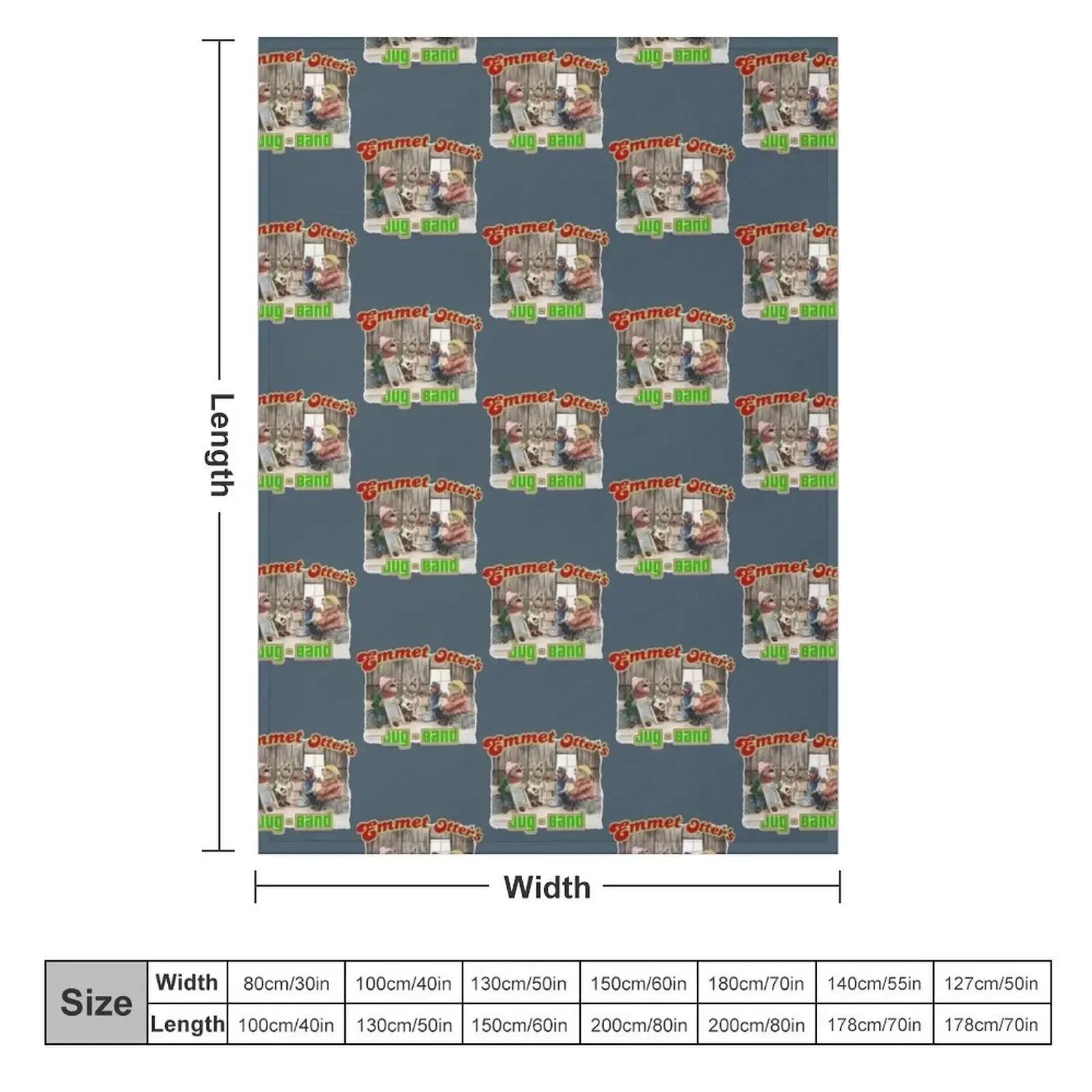 Emmet Otter Emmet otters Throw Blanket blankets ands For Sofa Thin Loose Blankets