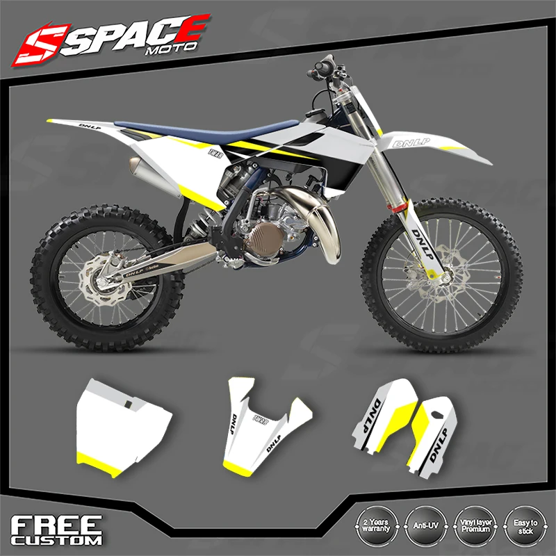 

SPACE For Husqvarna TC85 2018-2023 Motorcycle Graphics Background Decal Stickers Kits Number Name Custom