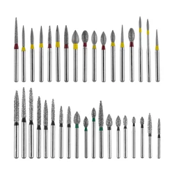 10pcs Dental Diamond Burs Instrumentation Drill Extra Fine Extra Coarse FG 1.6mm Polishing Burs Drills For High Speed Handpiece