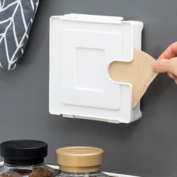 Coffee Filter Storage Box Wall-Mounted Storage Box Coffee Filter Storage Box Household Coffee Filter Storage Tool