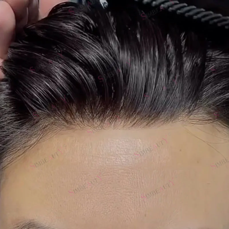 

Мужской парик-система из натуральных волос Реми, черный, коричневый, серый, с ультратонкой кожаной основой, 0.06 мм, долговечный, для мужчин