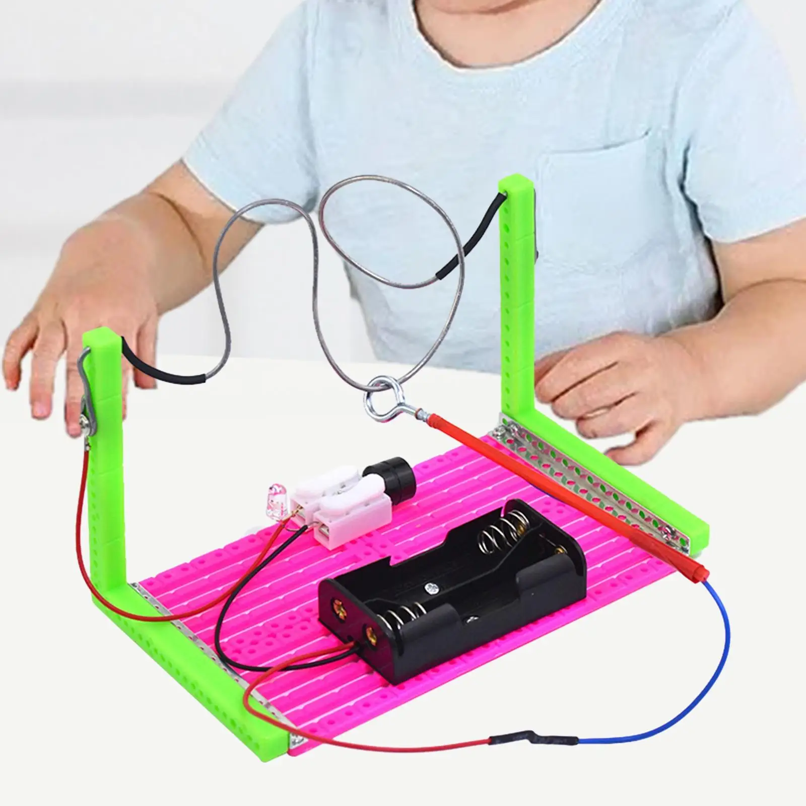 Brinquedo Experimental de Eletricidade com Luz e Som, Kits de Circuitos Básicos, Material DIY para Crianças, Ajudantes, Presente Criativo