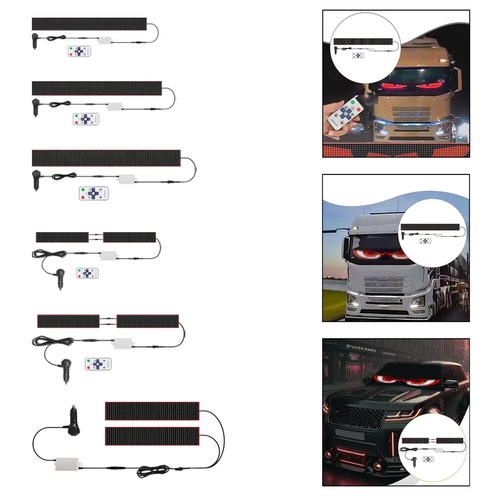 

Cars Devil Eyes Light, Accent Lights with Remote Control, Lamp LED Signs for