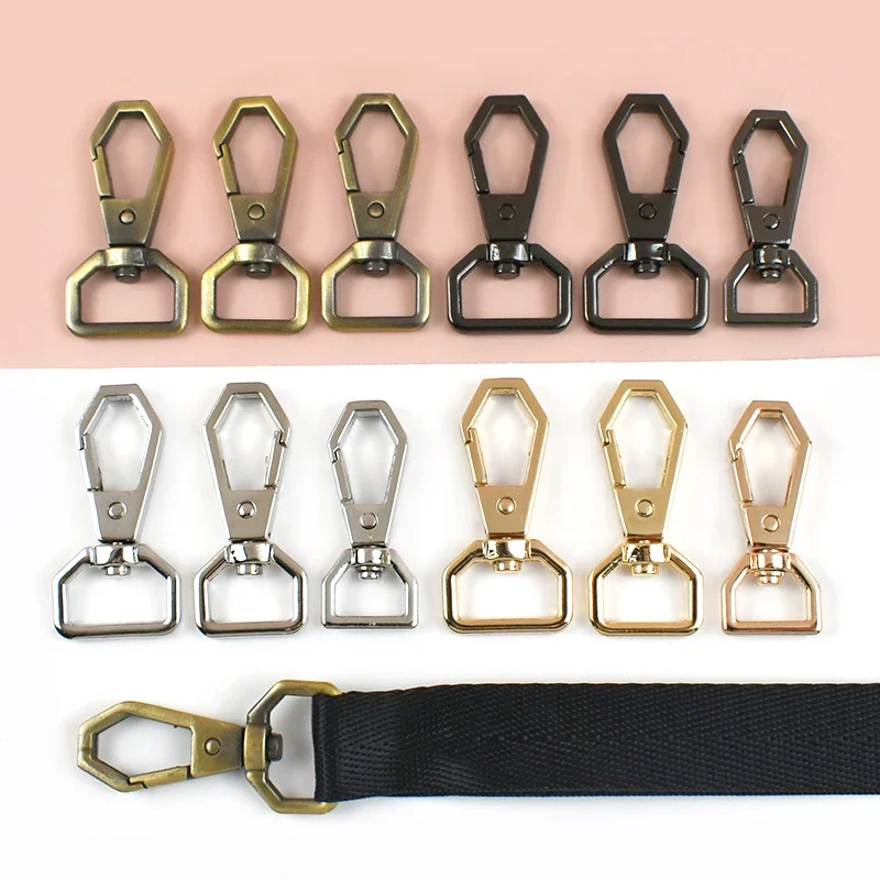 

10/20Pcs 13/16/20mm Metal Lobster Buckle Handbag Strap Carabiner Clips Dog Leash Snap Hook Nylon Webbing Connector Clasp Clip