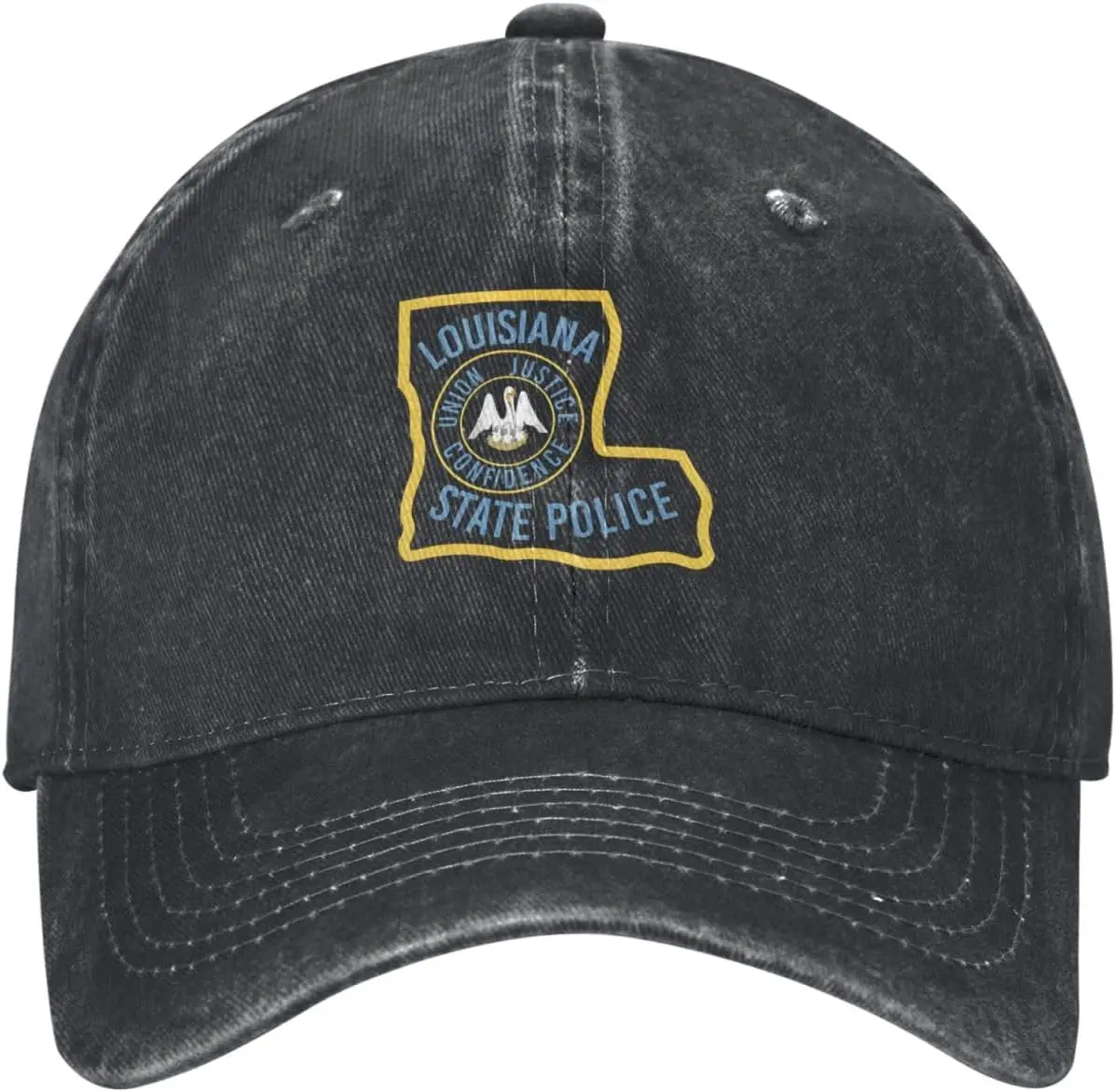Louisiana State Police Washed Cotton Baseball Cap Adjustable Casual Low Profile Dad Hat