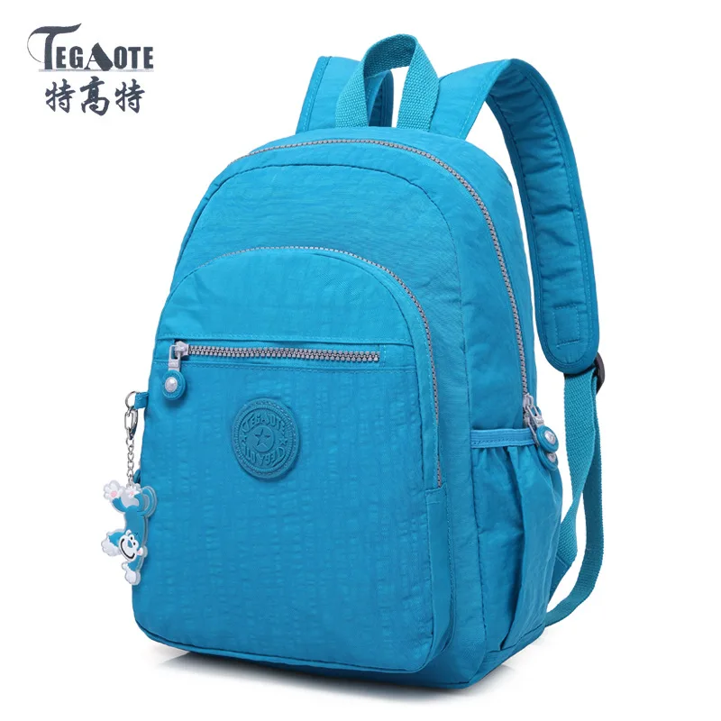 TEGAOTE Fashion Backpack School Bags For Girls Boys Teenage Large Capacity Travel Laptop Bagpack Nylon Schoolbags Child