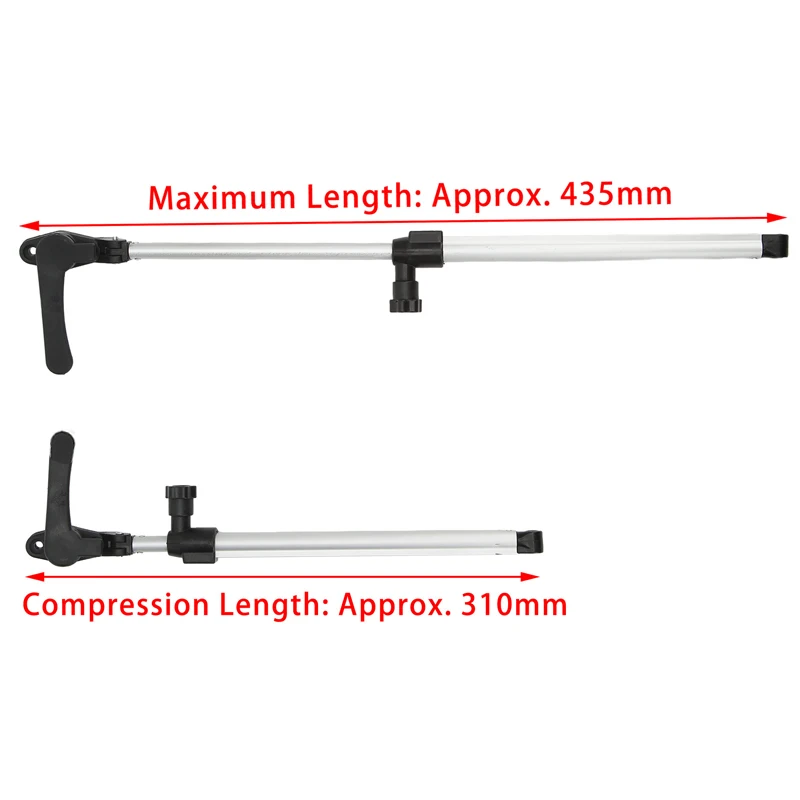 2Pcs Aluminium Alloy RV Window Support Rod 310‑435mm Telescopic Rustproof Support Bar For RV Camper Trailer Caravan Motorhome