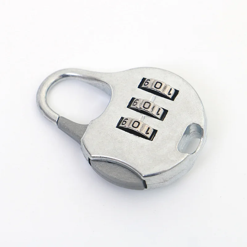 Mini glossy combination padlock car clothes lock suitcase lock wardrobe school bag luggage gym home lock