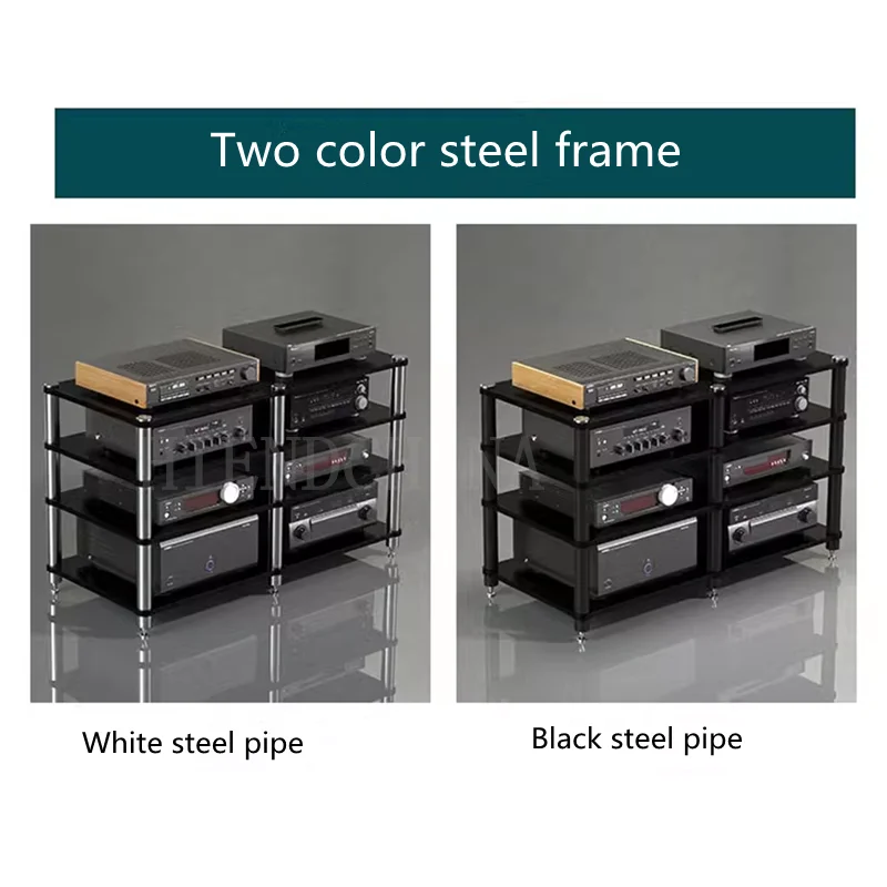 DK-024 طاولة الصوت KTV أغنية خزانة مكبر كهربائي رف الصوت تخزين الصوت الرف حامل التلفزيون الفولاذ المقاوم للصدأ عمود الساقين