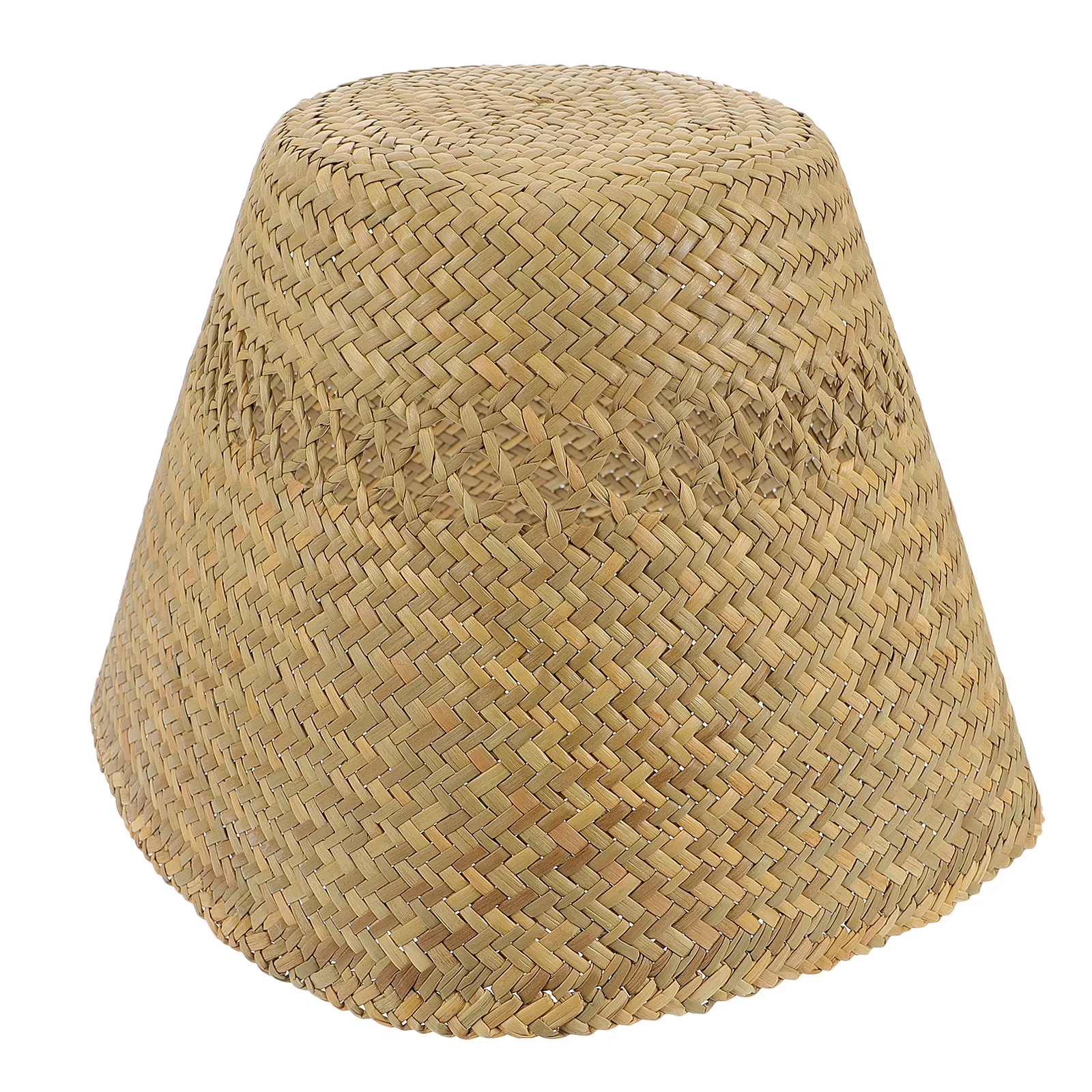 1Pcs Rattan Woven Lampshade Premium Natural Fiber Ceiling Light Cover Decorative Diffuse Lighting for Bedroom Living Room Warm