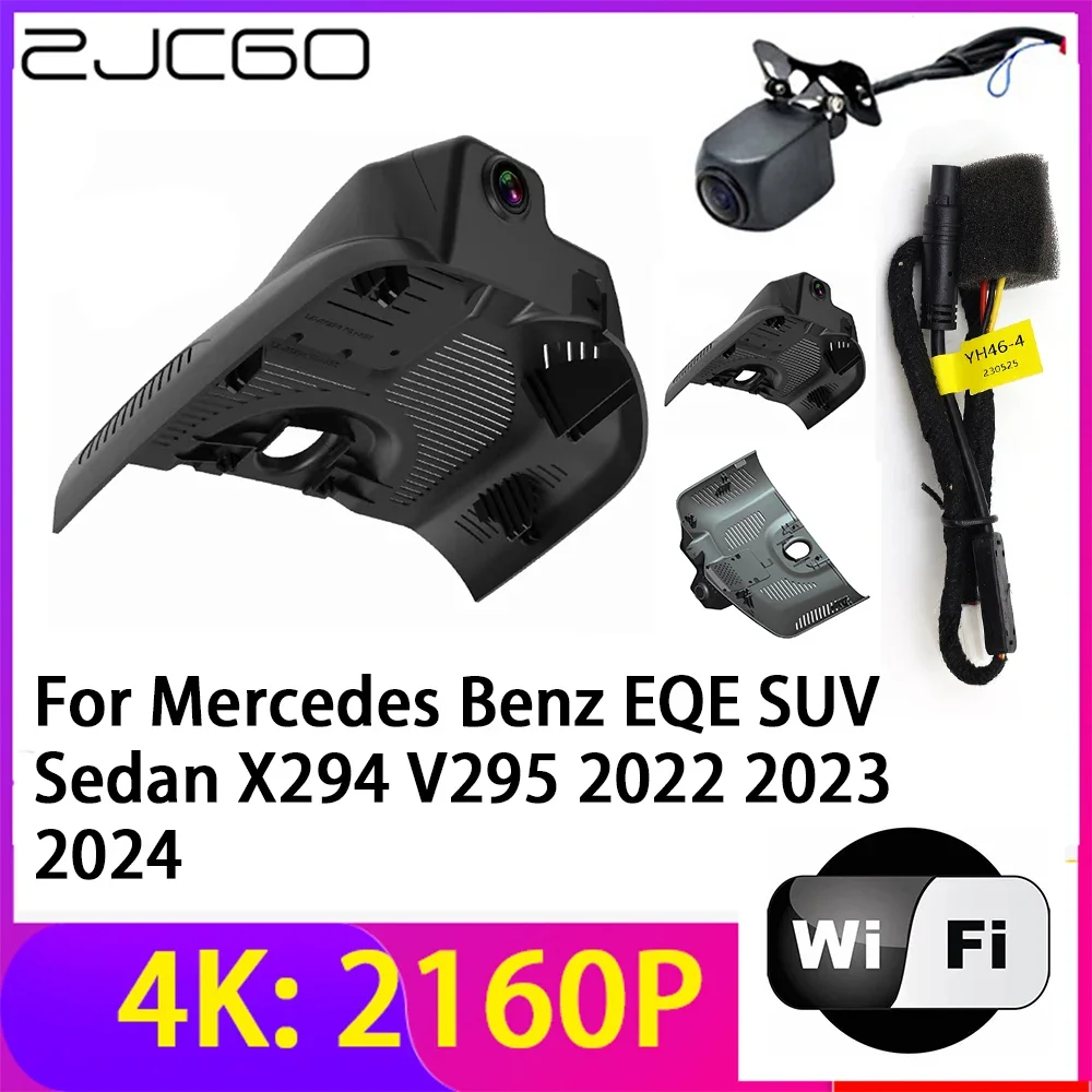 ZJCGO 4K 2160P Dash Cam Car DVR Camera 2 Lens Recorder Wifi Night Vision for Mercedes Benz EQE SUV Sedan X294 V295 2022~2024