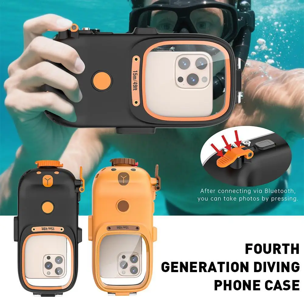 

15m Dive Waterproof Case High-Tech Universal Smartphone Housing For IPhone Underwater Photography Shell
