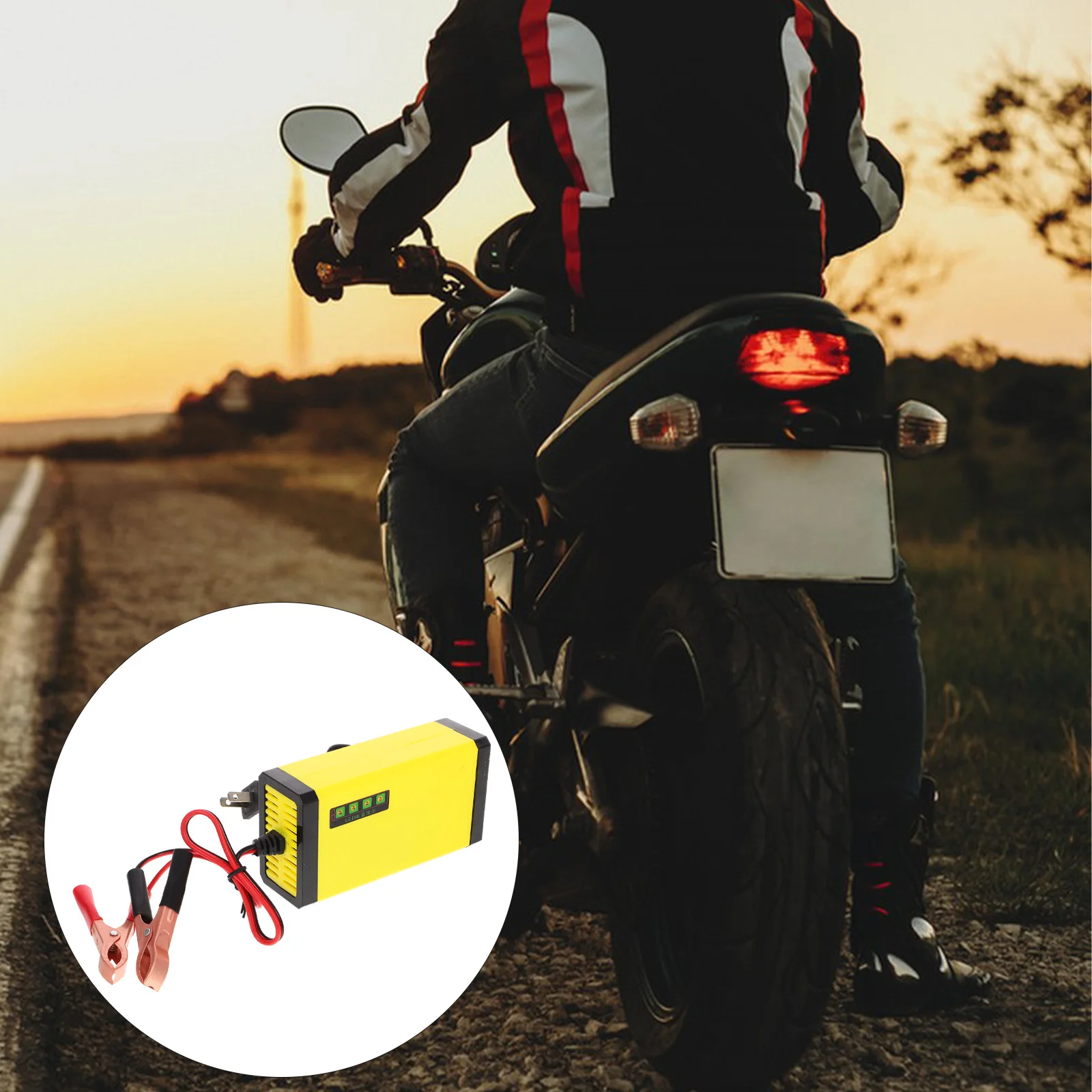 

Motorcycle Maintainer Portable Power Display Compatible 12V 2a Automotive Car Lawn Mower Recharge Us