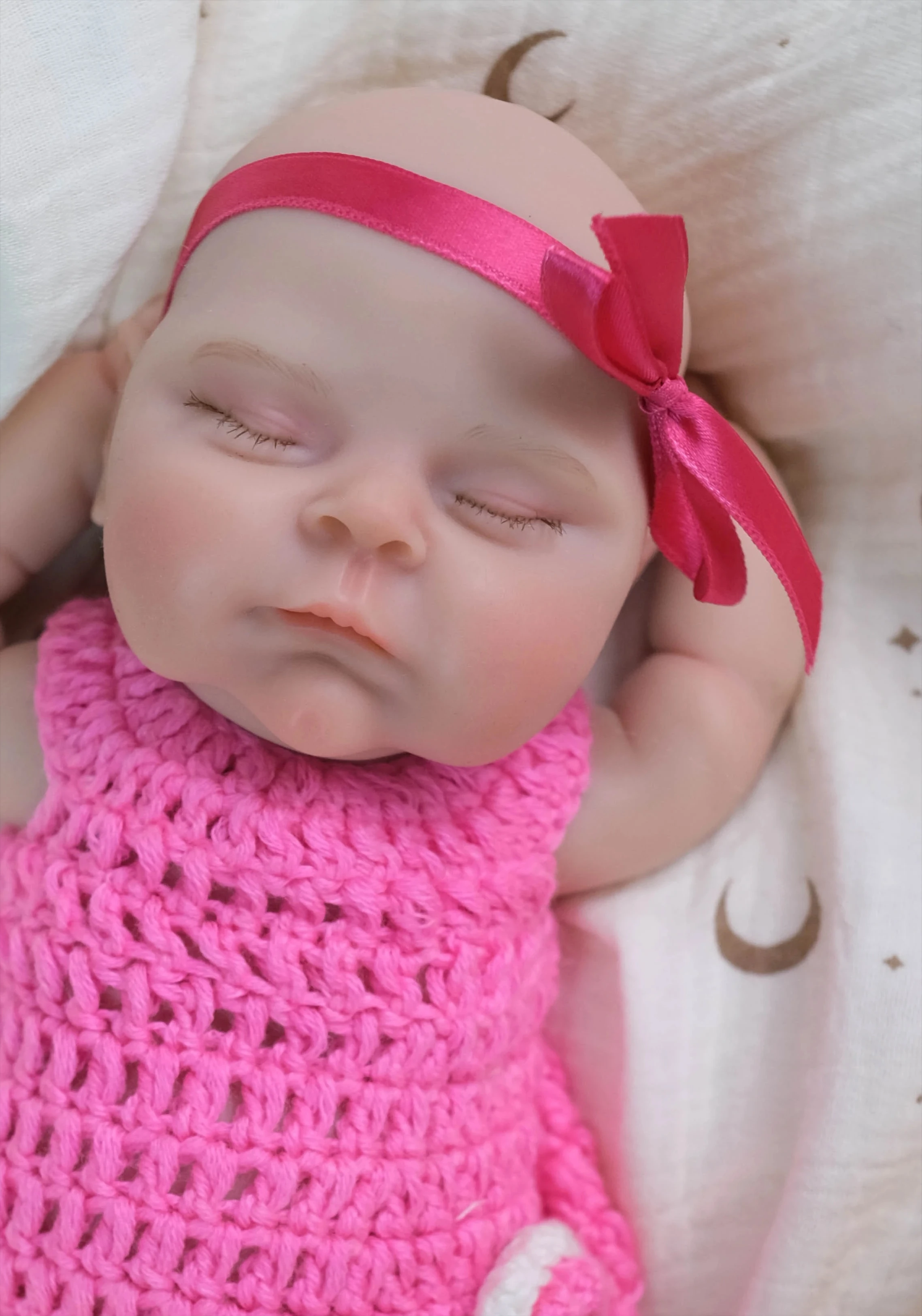 NPK 12''High Quantity Solid Super Soft Elastic Silicone Reborn Peaches with Hand Painting 3D Skin Collectible Lifelike Art Doll