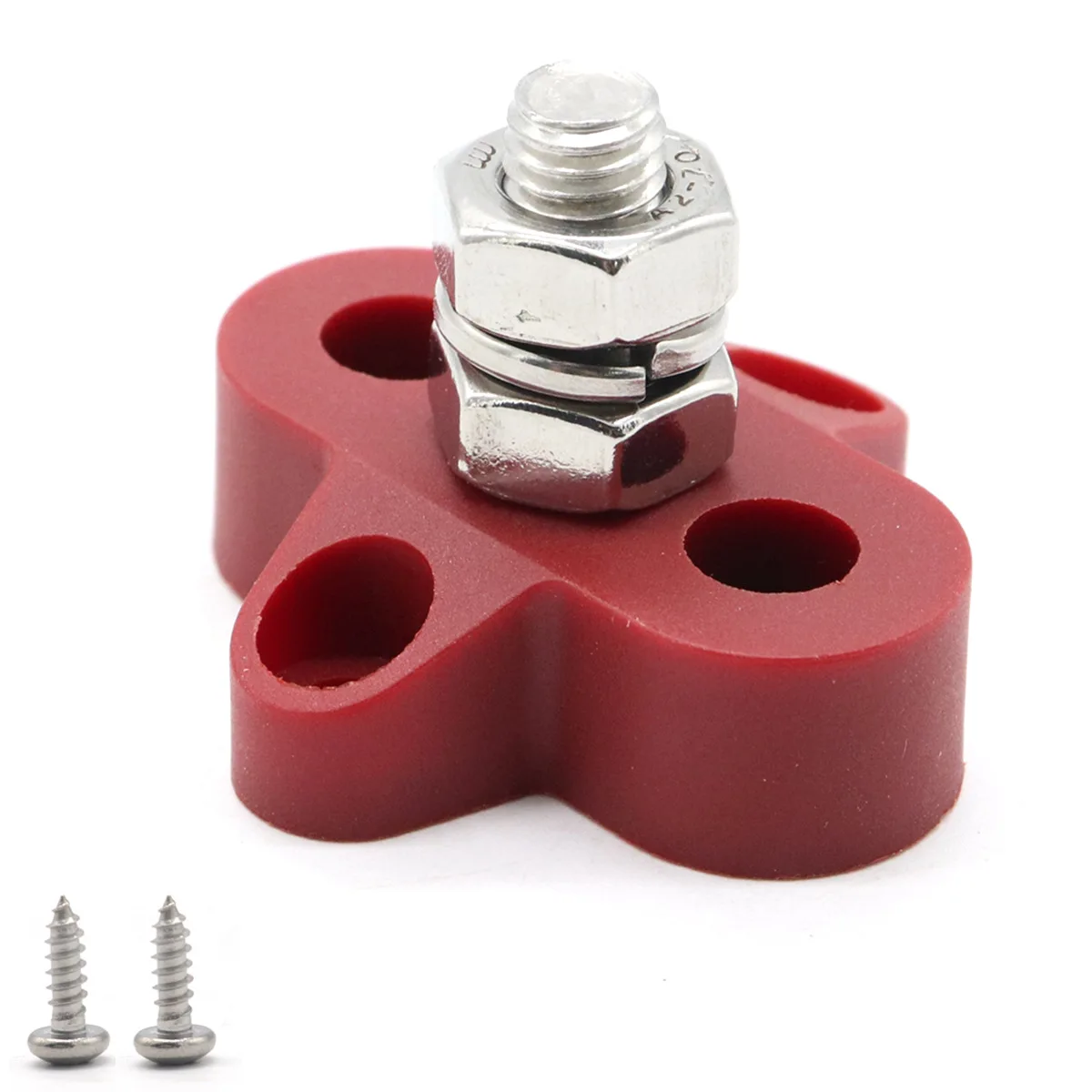 Yacht accessories Heavy-duty terminals Universal 48Vdc red and black two-color M8 terminal studs with installation screws