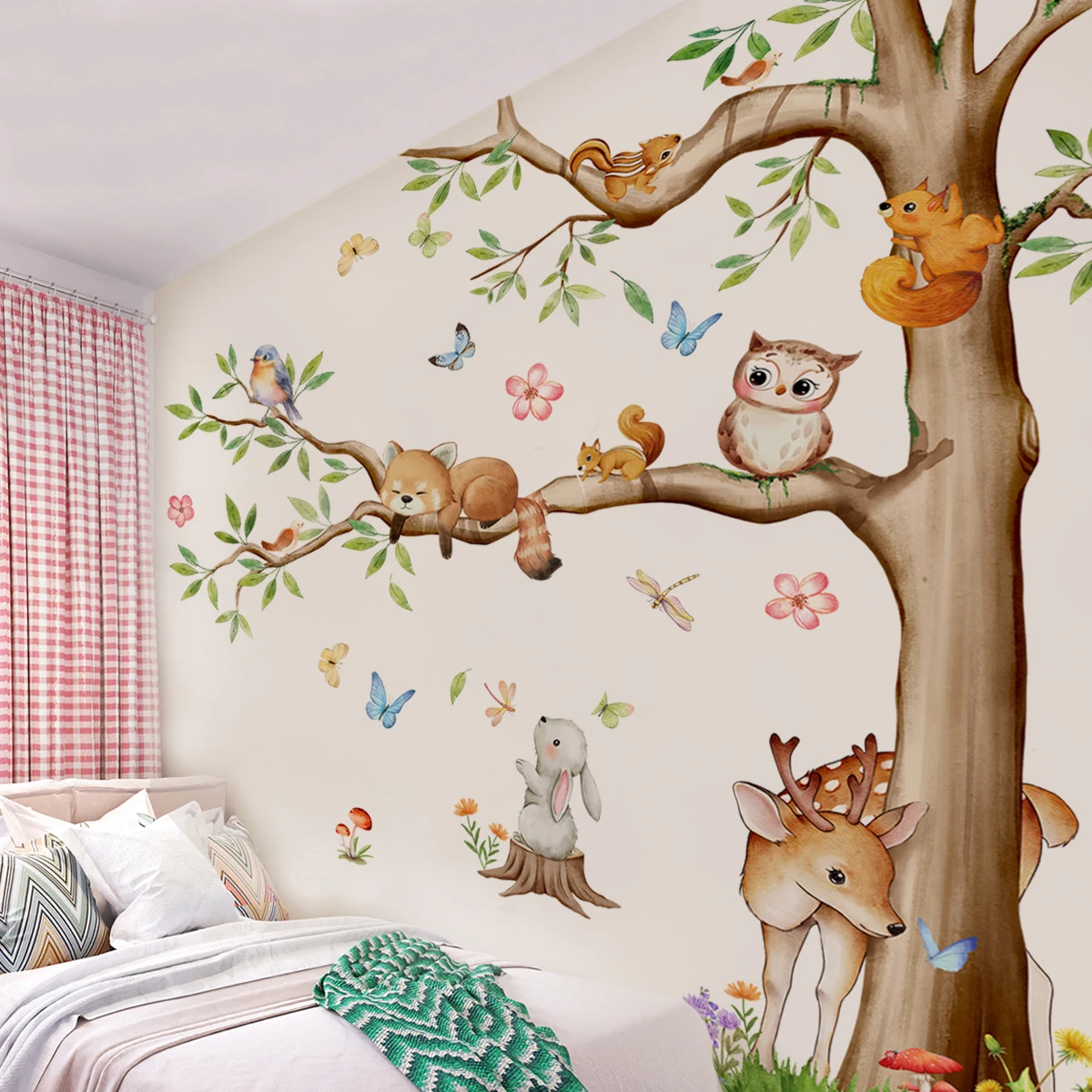 Naklejka ścienna do pokoju dzi – Baby Nursery Jungle Animals recenzja i cena