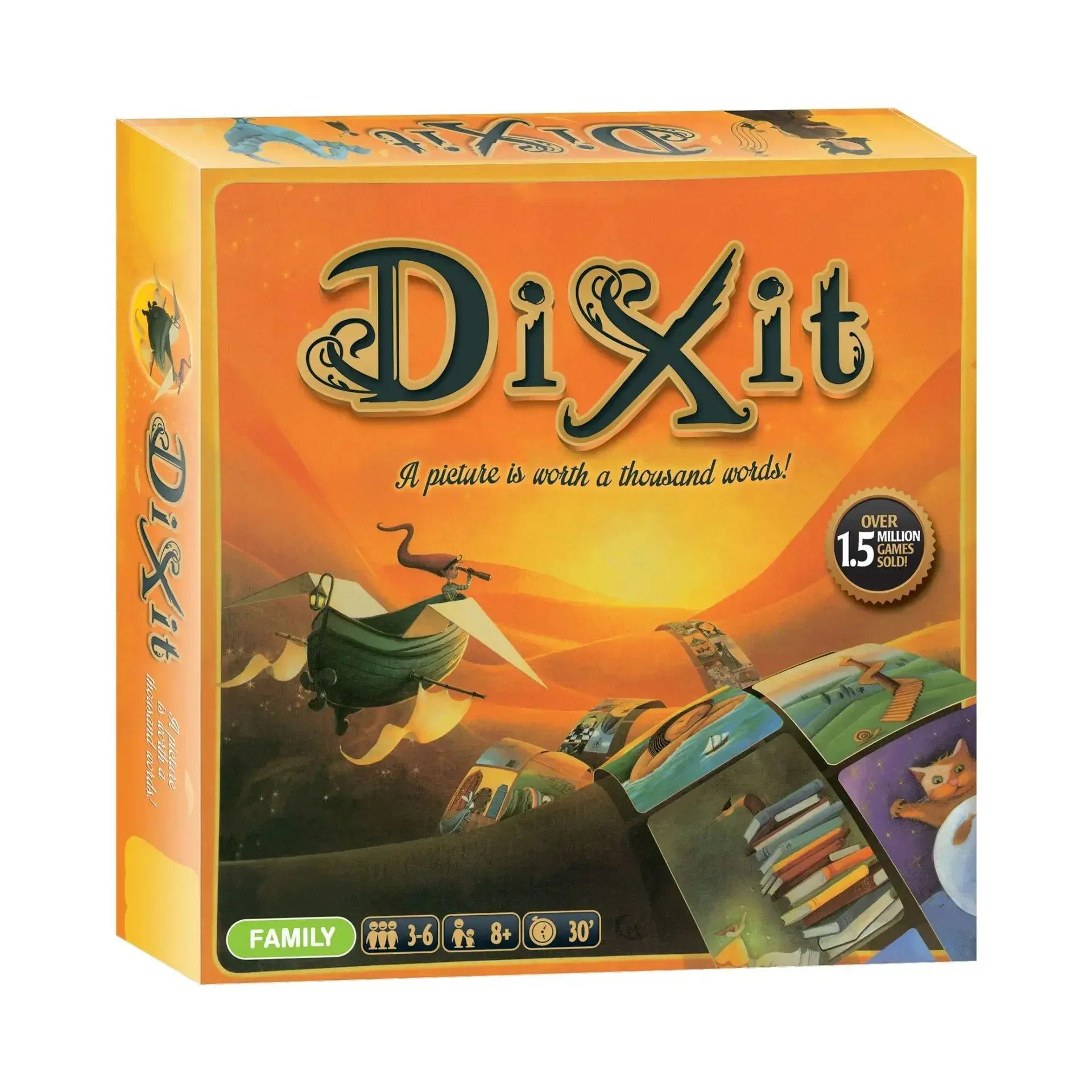 Dixit odyssey English Edition Strategic Strategy Board Game Playmat Family Gathering Party Friend Playing Cards Collection Toy ﻿