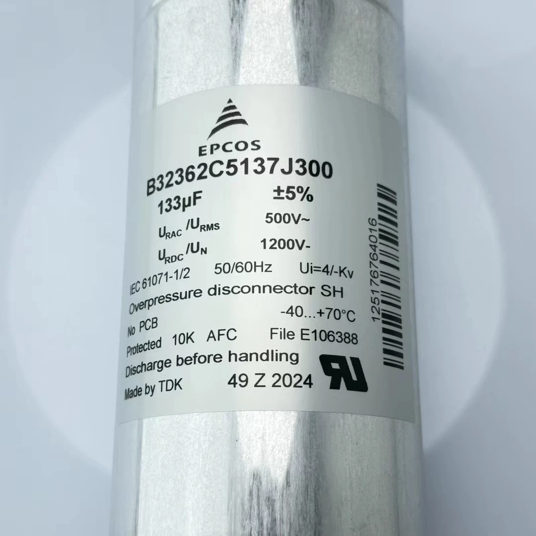 Original B32362C5137J300 500Vac 133uF capacitor - non-polar oil-filled capacitor 1200DC