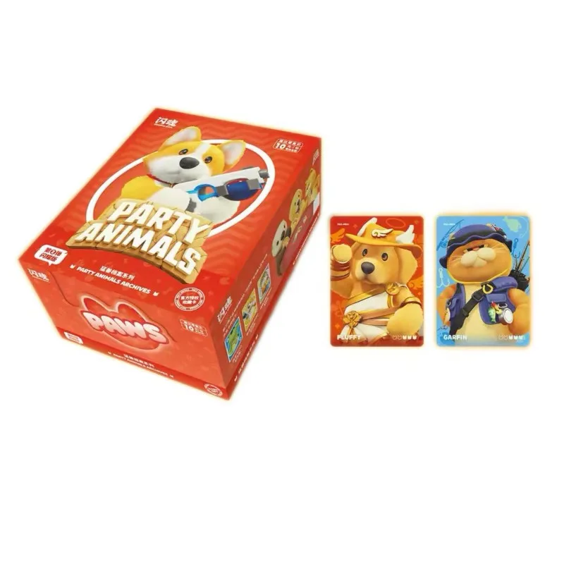 Shining Soul Party Animals Collectible Card Box Rare SSR SSP Game Character Trading Cards Blind Box Toy for Game Kids Hobby Gift