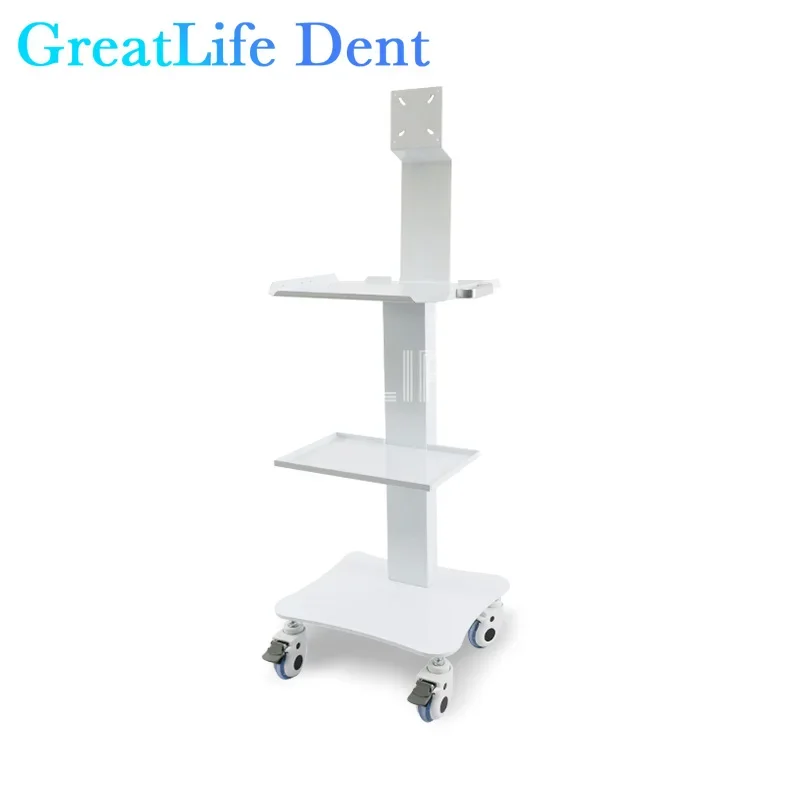 GreatLife Dent Clinic Cabinet Mobile Built-In Socket Medical Cart Dental Storage Trolley For Dental Clinic Intraoral Camera