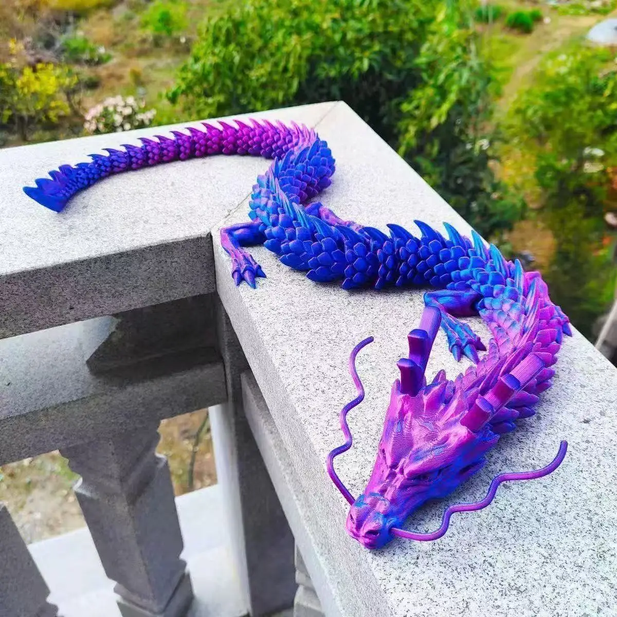 88CM 3D New Printed Gem Dragon Fidget Toy Rotatable Articulated Dragon Gift for Kids with ADHD Perfect for Birthdays Gift