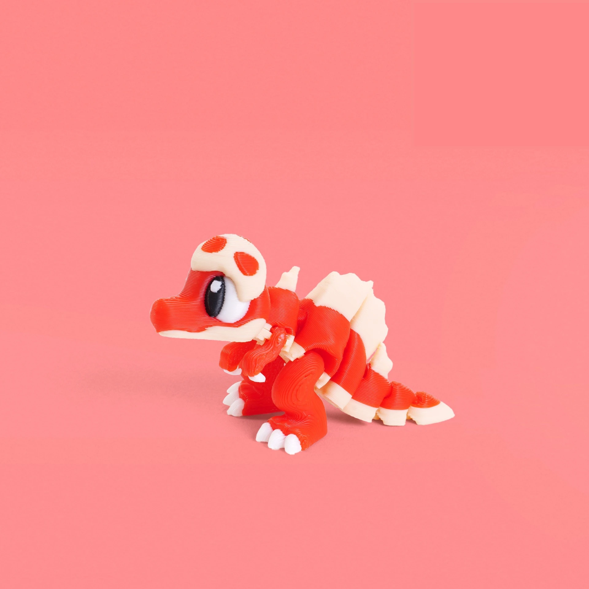 Set 3D Printed Mini Dinosaur Toys Movable Joints Egg Shell T-Rex Spinosaurus Triceratop Brachiosaurus for Desktop Decor Kid Gift view 6